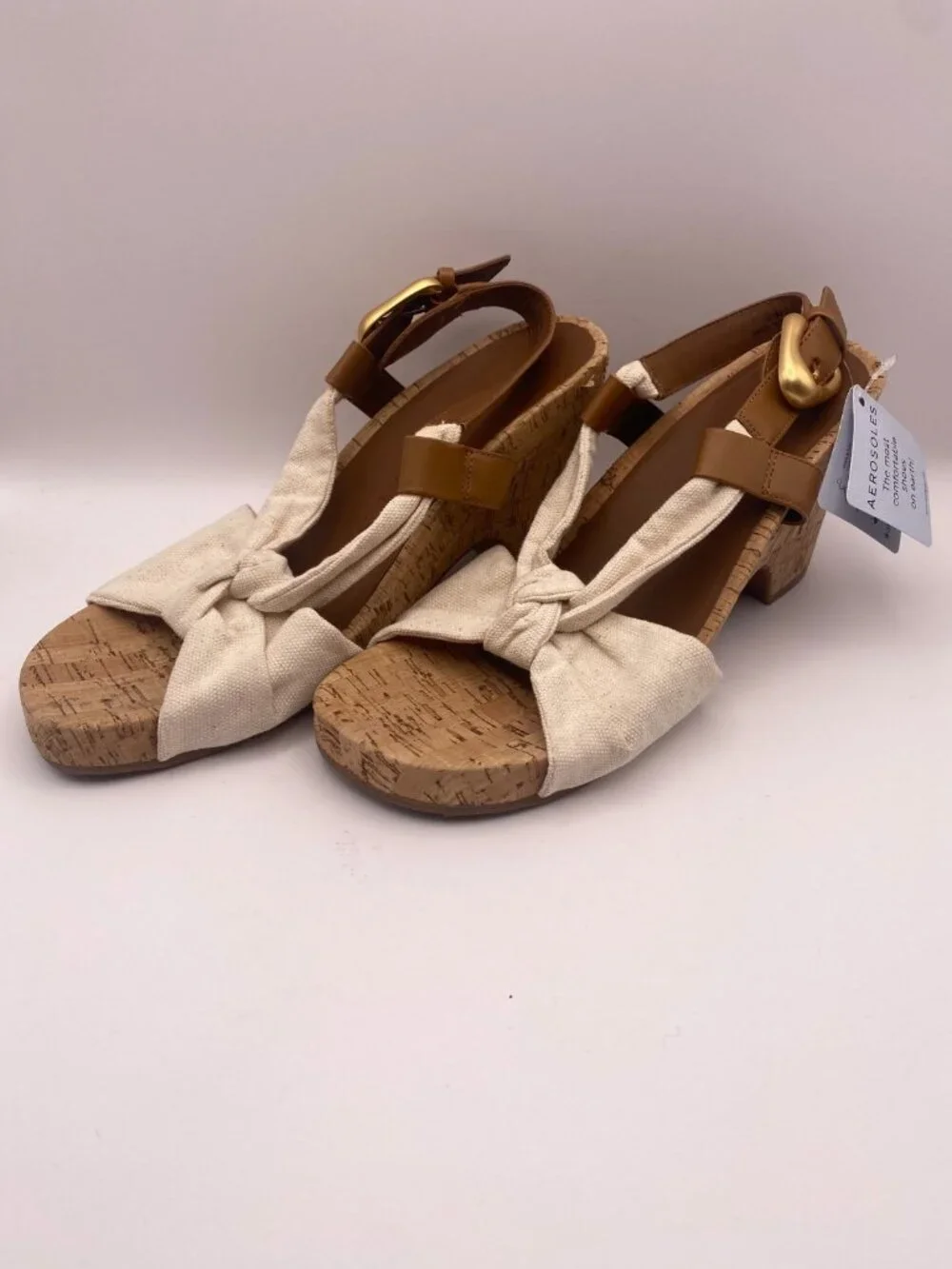 Aerosoles Womens Miki Women's Wedge Sandals Sz 10.5